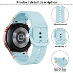 プレーンステッチシリコンウォッチバンド 3Dカーブフィルム付き、Samsung Galaxy Watch4 Active 40mm用、Samsung Galaxy Watch4 Active 44mm用