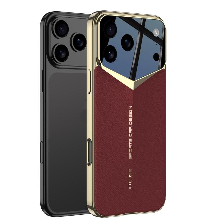 GKK ブレードファントム無地レザースマホケース、iPhone 17 Pro Max用、iPhone 17 Pro用