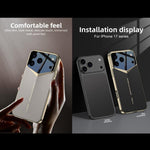 GKK ブレードファントム無地レザースマホケース、iPhone 17 Pro Max用、iPhone 17 Pro用