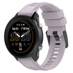 xDfind Black Buckle Solid Color Silicone Watch Band, For Garmin Forerunner 955