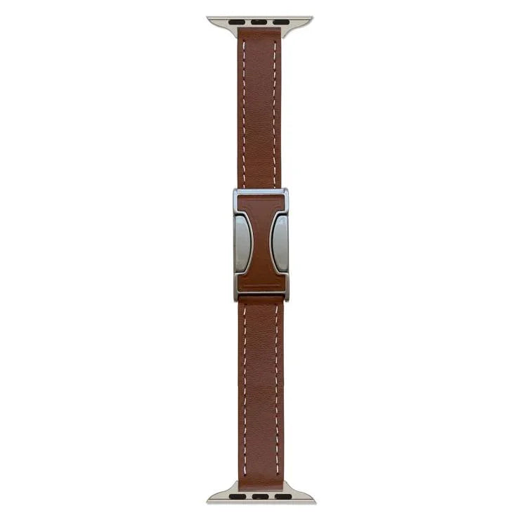 磁気バックル14mm無地本革時計バンド、Apple Watch 46mm / 49mm / 45mm / 44mm用、Apple Watch 42mm / 41mm / 40mm / 38mm用