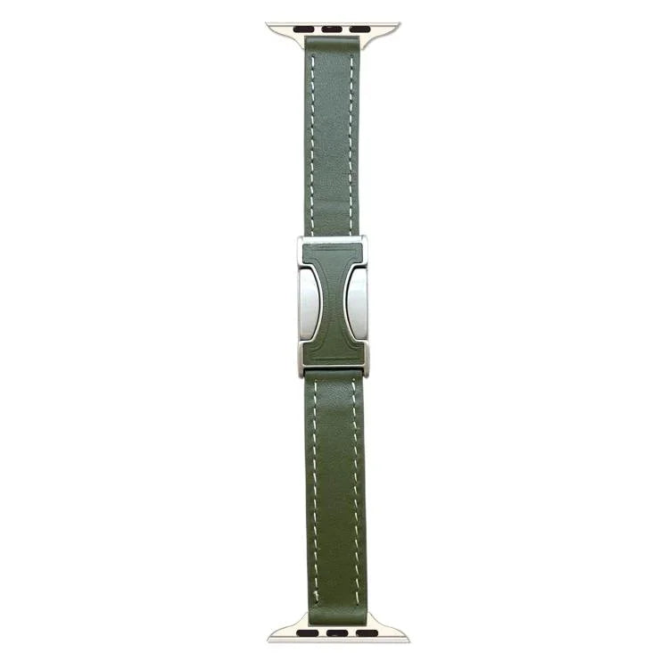 磁気バックル14mm無地本革時計バンド、Apple Watch 46mm / 49mm / 45mm / 44mm用、Apple Watch 42mm / 41mm / 40mm / 38mm用