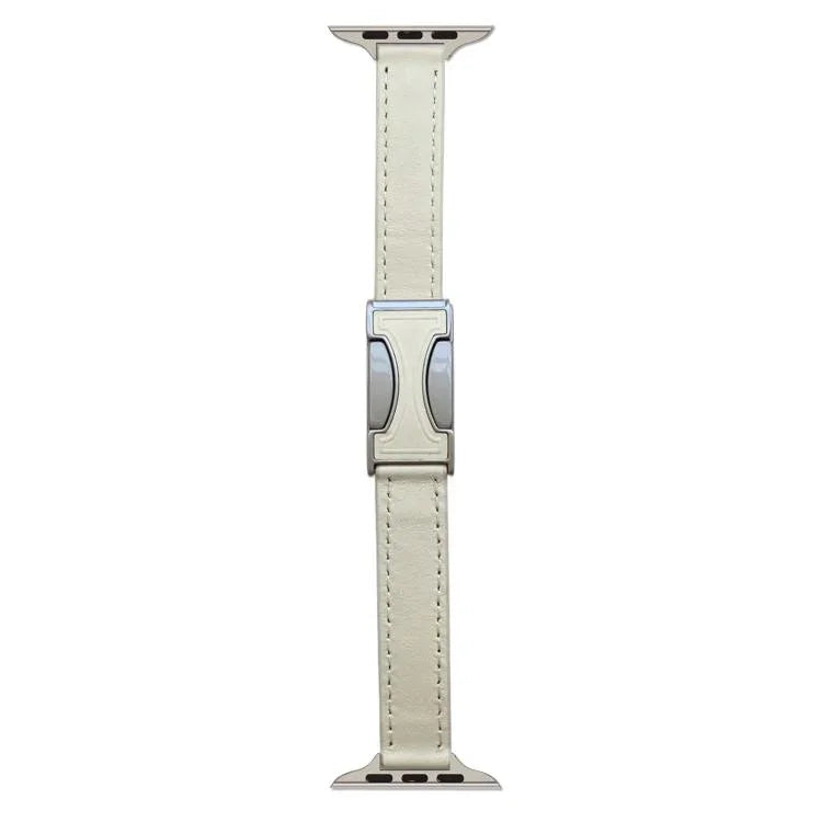 磁気バックル14mm無地本革時計バンド、Apple Watch 46mm / 49mm / 45mm / 44mm用、Apple Watch 42mm / 41mm / 40mm / 38mm用