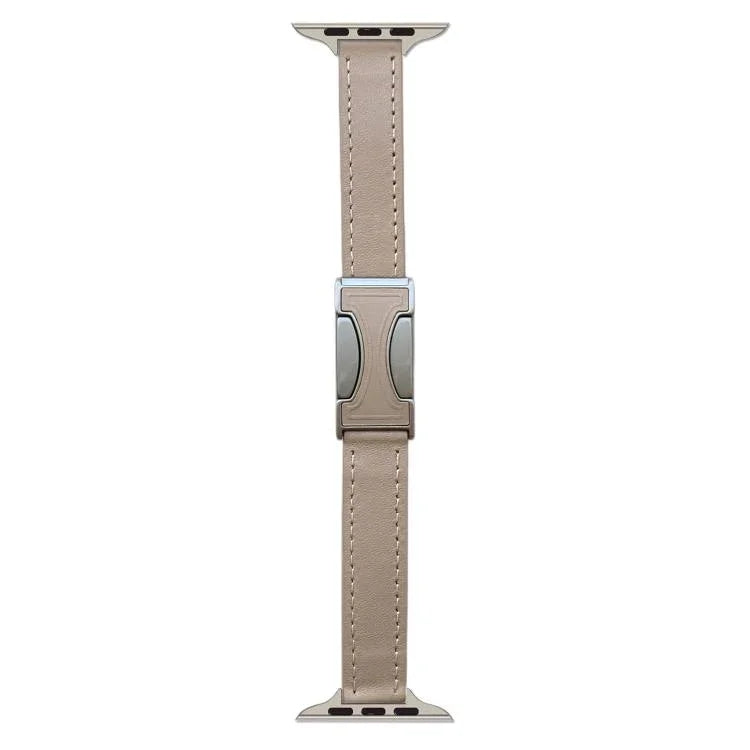 磁気バックル14mm無地本革時計バンド、Apple Watch 46mm / 49mm / 45mm / 44mm用、Apple Watch 42mm / 41mm / 40mm / 38mm用