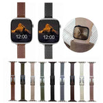 磁気バックル14mm無地本革時計バンド、Apple Watch 46mm / 49mm / 45mm / 44mm用、Apple Watch 42mm / 41mm / 40mm / 38mm用