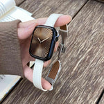 磁気バックル14mm無地本革時計バンド、Apple Watch 46mm / 49mm / 45mm / 44mm用、Apple Watch 42mm / 41mm / 40mm / 38mm用
