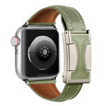 磁気バックル小型ウエスト無地本革時計バンド、Apple Watch 46mm / 49mm / 45mm / 44mm用、Apple Watch 42mm / 41mm / 40mm / 38mm用