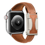 磁気バックル小型ウエスト無地本革時計バンド、Apple Watch 46mm / 49mm / 45mm / 44mm用、Apple Watch 42mm / 41mm / 40mm / 38mm用