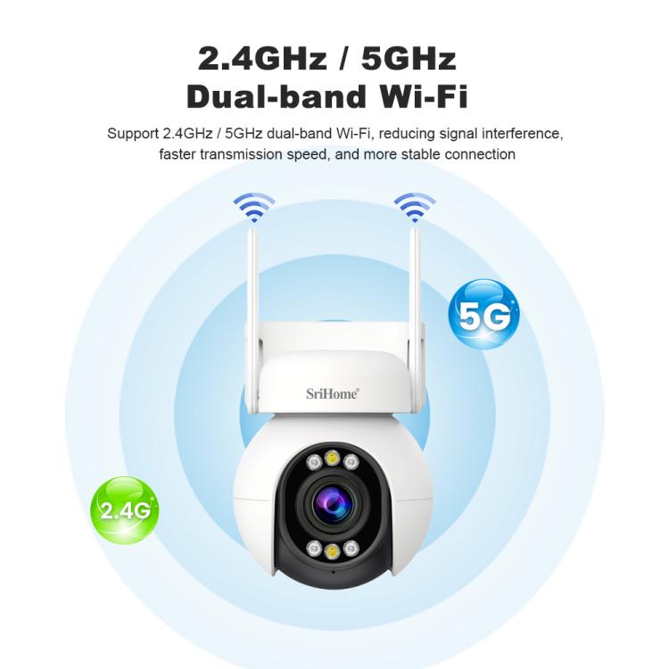Srihome SH051 4MP 5X Optical Zoom PTZ HD Camera, SH051