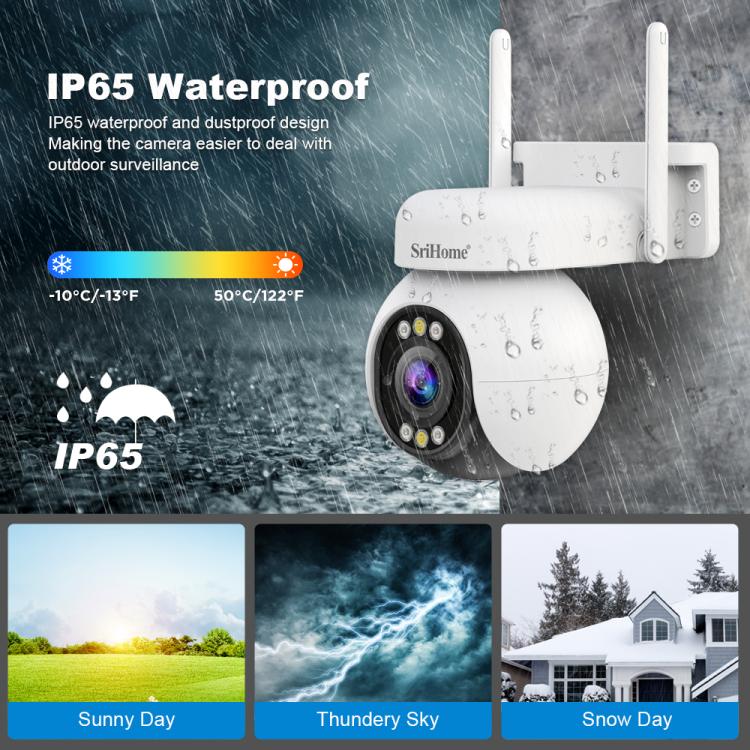 Srihome SH051 4MP 5X Optical Zoom PTZ HD Camera, SH051