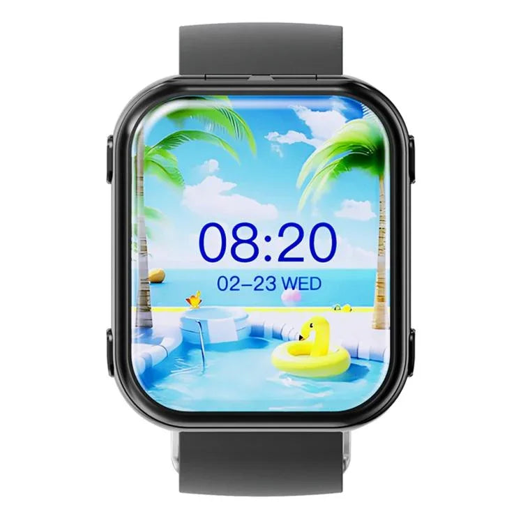 T1 TWS ヘッドフォン スマートウォッチ、1.8インチ スクエアスクリーン、Bluetooth通話／心拍数対応