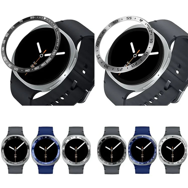 スマートウォッチ保護フレームメタルベゼルリング、スタイル：Eスタイル、Samsung Galaxy Watch8 Classic 46mm用、Samsung Galaxy Watch8 44mm用、Samsung Galaxy Watch8 40mm用