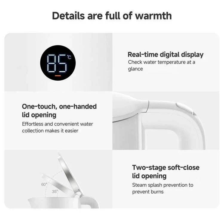 オリジナル Xiaomi Mijia 1.7L 1800W 定温電気ケトル 3、CNプラグ