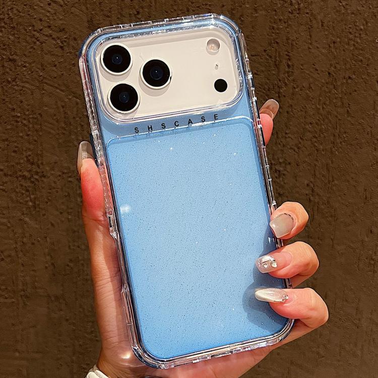 グリッターパウダー3-in-1 TPU + PCスマホケース、iPhone 17 Pro Max用、iPhone 17 Pro用