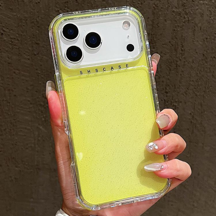 グリッターパウダー3-in-1 TPU + PCスマホケース、iPhone 17 Pro Max用、iPhone 17 Pro用