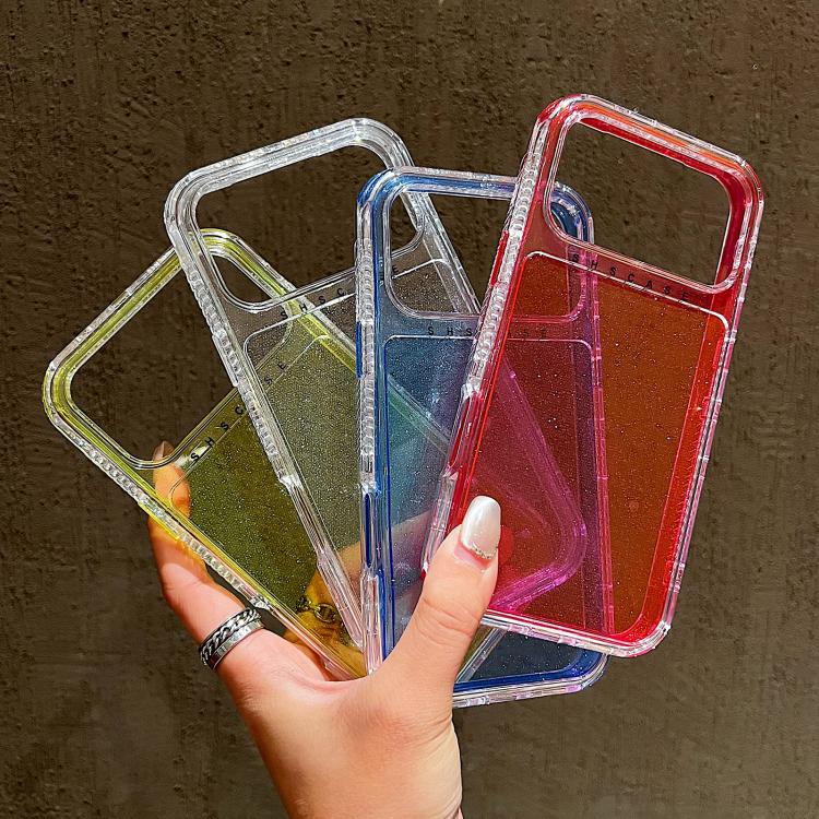 グリッターパウダー3-in-1 TPU + PCスマホケース、iPhone 17 Pro Max用、iPhone 17 Pro用