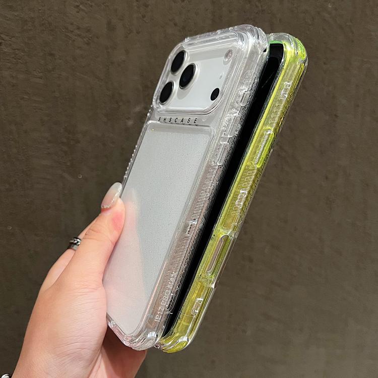 グリッターパウダー3-in-1 TPU + PCスマホケース、iPhone 17 Pro Max用、iPhone 17 Pro用