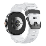 ワイルドパスブラックバックルシリコンウォッチバンド、Samsung Galaxy Watch8 / Watch8 Classic用