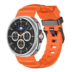 ワイルドパスブラックバックルシリコンウォッチバンド、Samsung Galaxy Watch8 / Watch8 Classic用