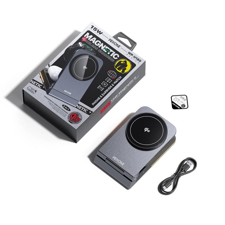 WK WP-U180 Tonayn Qi2 15W 3-in-1 マグネティックワイヤレス充電器 WP-U180