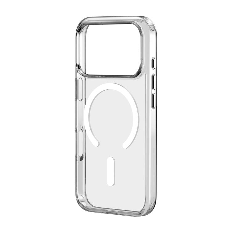 ZGA Magsafe メタルボタン クリアPCハイブリッドTPUスマホケース、iPhone 17 Pro Max用、iPhone 17 Pro用、iPhone 17用