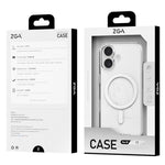 ZGA Magsafe メタルボタン クリアPCハイブリッドTPUスマホケース、iPhone 17 Pro Max用、iPhone 17 Pro用、iPhone 17用
