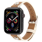 リベットカメリアスキンフィールマイクロファイバーレザーバンド、Apple Watch 46mm / 49mm / 45mm / 44mm用、Apple Watch 42mm / 41mm / 40mm / 38mm用