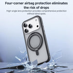 ZGA Feitian 360度回転ホルダー Magsafe PCハイブリッドTPUスマホケース、iPhone 17 Pro用、iPhone 17 Pro Max用