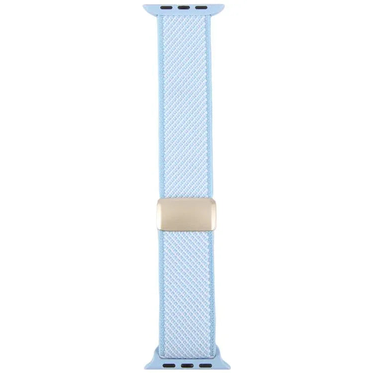 ツイル ツートンエラスティックナイロンマグネットバックルウォッチバンド、Apple Watch 46mm / 49mm / 45mm / 44mm用、Apple Watch 42mm / 41mm / 40mm / 38mm用