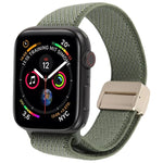 ツイル ツートンエラスティックナイロンマグネットバックルウォッチバンド、Apple Watch 46mm / 49mm / 45mm / 44mm用、Apple Watch 42mm / 41mm / 40mm / 38mm用