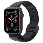ツイル ツートンエラスティックナイロンマグネットバックルウォッチバンド、Apple Watch 46mm / 49mm / 45mm / 44mm用、Apple Watch 42mm / 41mm / 40mm / 38mm用