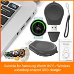 xDfind USBインターフェーススマートウォッチワイヤレス充電器 ランヤード付き、Samsung Galaxy Watch 8/7/6/5/4用