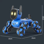 JJR/C Q200 Small Eight-wheeled Multi-function Remote Control Robot Dog with RC Watch