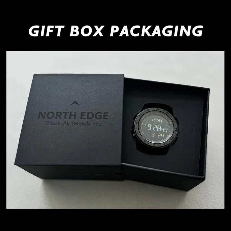 NORTH EDGE TANK 3 Outdoor Waterproof Men Sports Watch Support Pedometer and Compass
