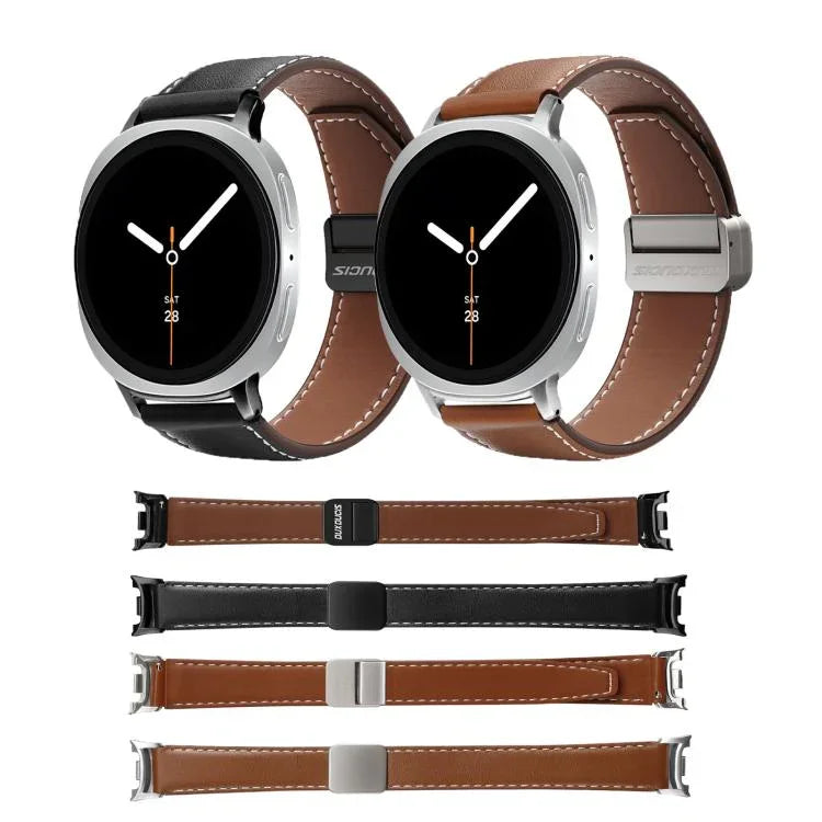DUX DUCIS YAシリーズマグネティックバックル本革ウォッチバンド、Samsung Galaxy Watch8 / Watch8 Classic用