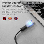 USB充電データ保護ブロッカー、USB-A メスから USB-A オス、Type-C オスから USB-A メス、Type-C オスから Type-C メス、Type-C オスから USB-A オス