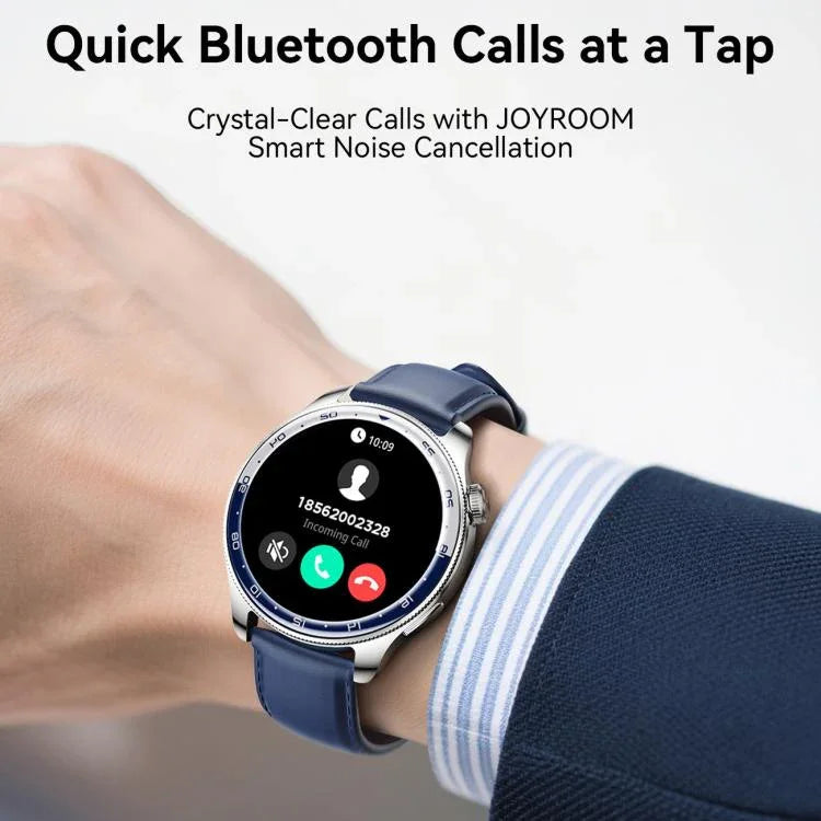 JOYROOM クラシックシリーズ JR-FC3 Bluetooth通話スマートウォッチ 心拍数モニタリング対応