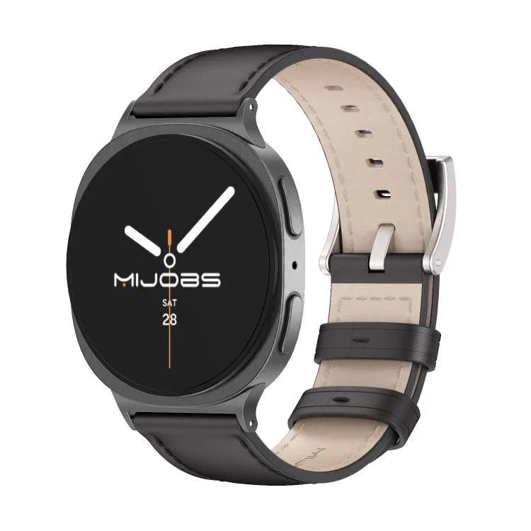 MIJOBS本革カウハイドウォッチバンド、Samsung Galaxy Watch8 / Watch8 Classic用
