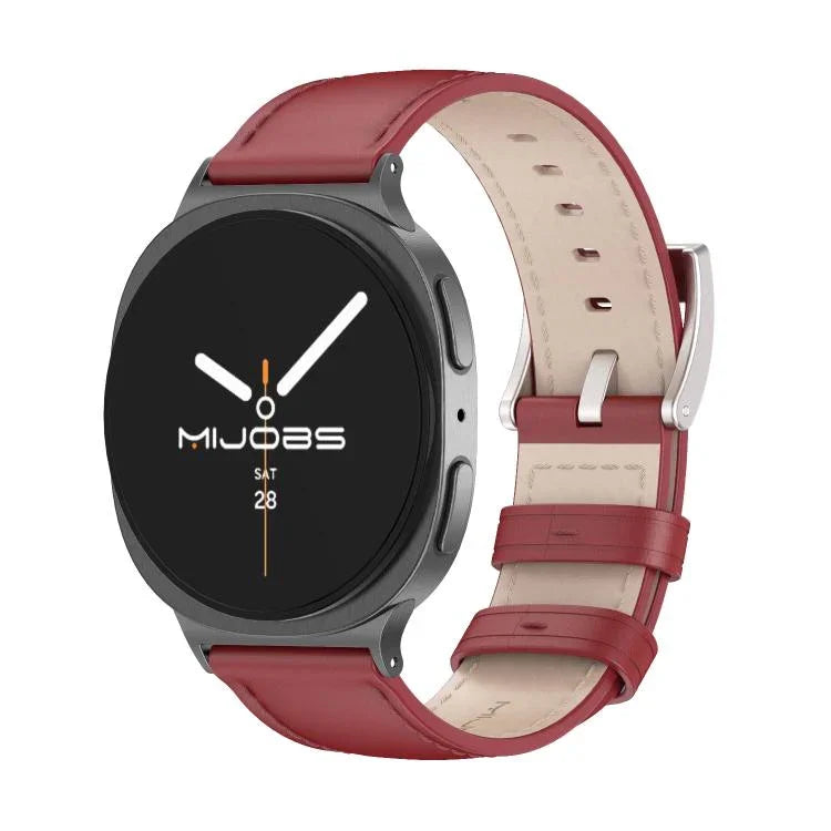 MIJOBS本革カウハイドウォッチバンド、Samsung Galaxy Watch8 / Watch8 Classic用