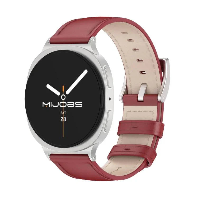 MIJOBS本革カウハイドウォッチバンド、Samsung Galaxy Watch8 / Watch8 Classic用