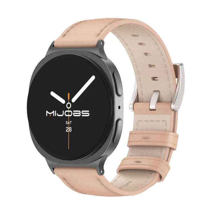 MIJOBS本革カウハイドウォッチバンド、Samsung Galaxy Watch8 / Watch8 Classic用
