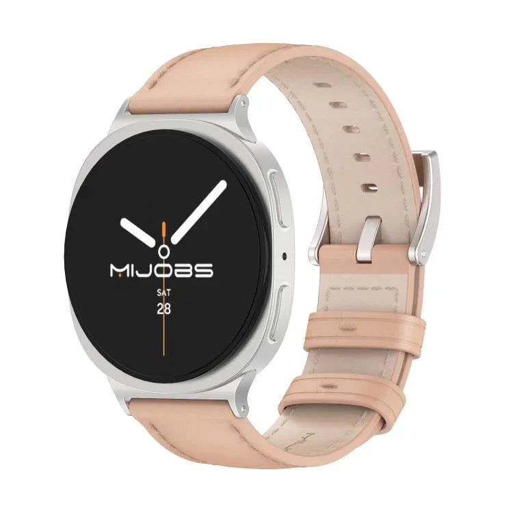 MIJOBS本革カウハイドウォッチバンド、Samsung Galaxy Watch8 / Watch8 Classic用
