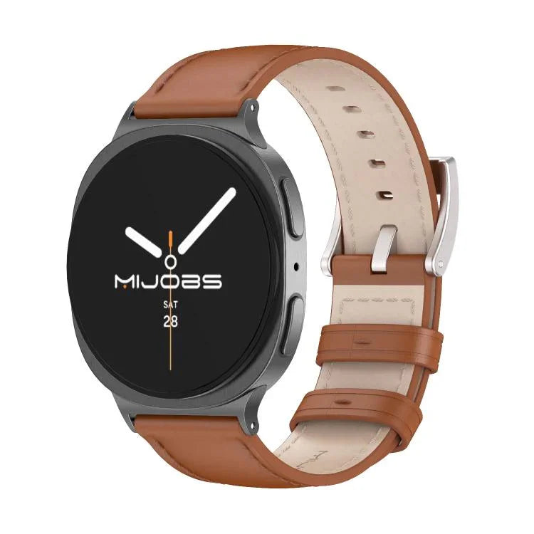 MIJOBS本革カウハイドウォッチバンド、Samsung Galaxy Watch8 / Watch8 Classic用