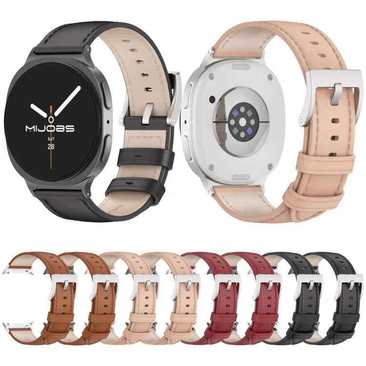 MIJOBS本革カウハイドウォッチバンド、Samsung Galaxy Watch8 / Watch8 Classic用