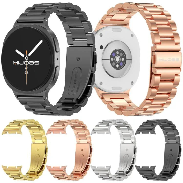 MIJOBSスリービーズステンレススチールウォッチバンド、Samsung Galaxy Watch8 / Watch8 Classic用