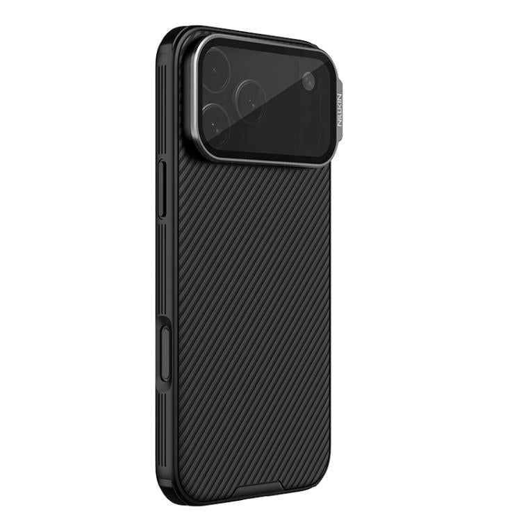 NILLKIN CamShield Propテクスチャー 透明ミラーカバー MagSafe磁気PC携帯電話ケース、iPhone 17 Pro Max用、iPhone 17 Pro用