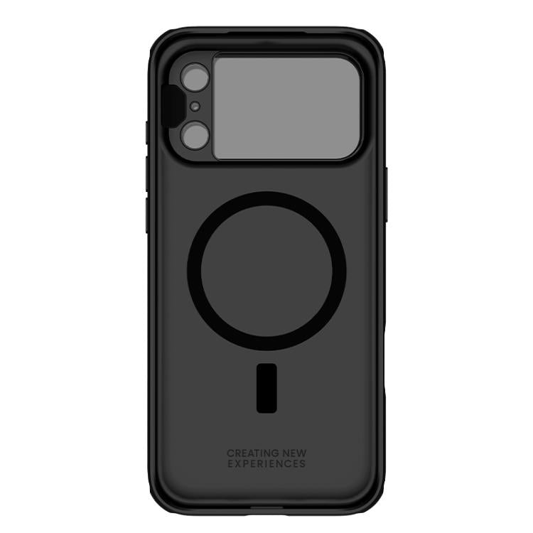 NILLKIN CamShield Propテクスチャー 透明ミラーカバー MagSafe磁気PC携帯電話ケース、iPhone 17 Pro Max用、iPhone 17 Pro用