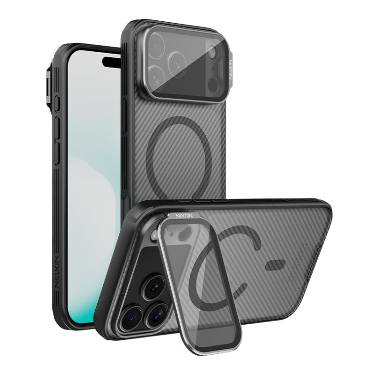NILLKIN CamShield Prop 透明ミラーカバー MagSafe磁気半透明PC携帯電話ケース、iPhone 17 Pro Max用、iPhone 17 Pro用