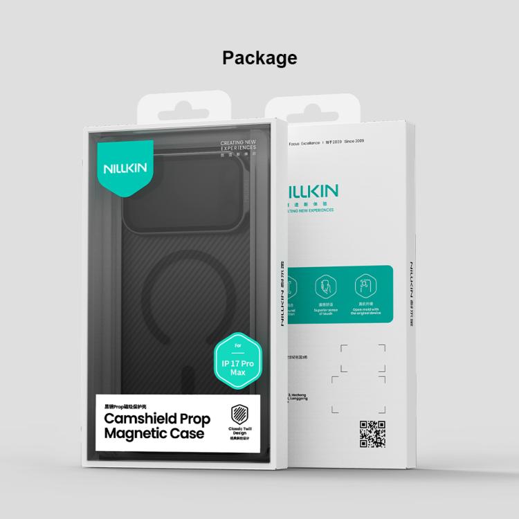 NILLKIN CamShield Prop 透明ミラーカバー MagSafe磁気半透明PC携帯電話ケース、iPhone 17 Pro Max用、iPhone 17 Pro用