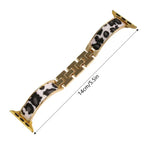 ヒョウ柄ブレスレット合金ウォッチバンド、Apple Watch 46mm / 49mm / 45mm / 44mm用、Apple Watch 42mm / 41mm / 40mm / 38mm用